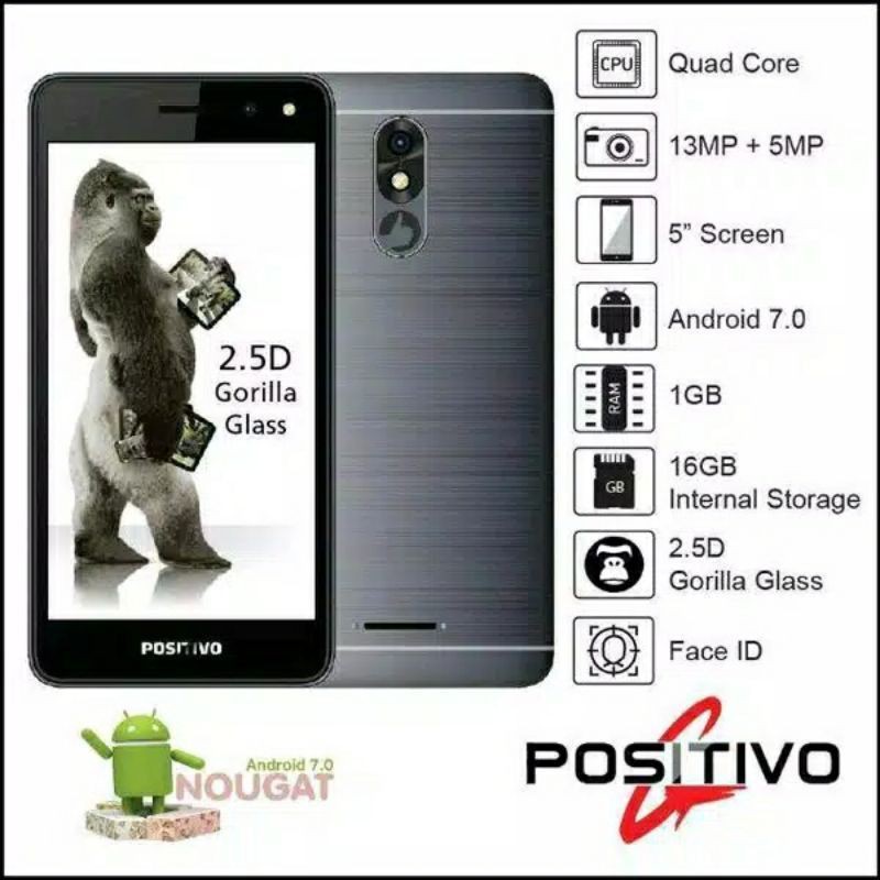 hp NLG POSITIVO ram 1gb internal 16gb android murah