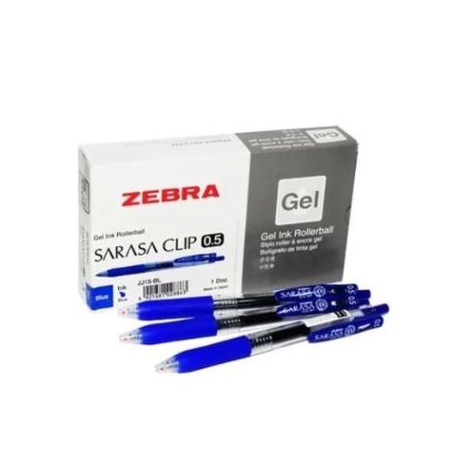 

(COD) PULPEN / PEN GEL ZEBRA SARASA CLIP 0.5 / 0,7 (12pcs) TERBARU Kode 395