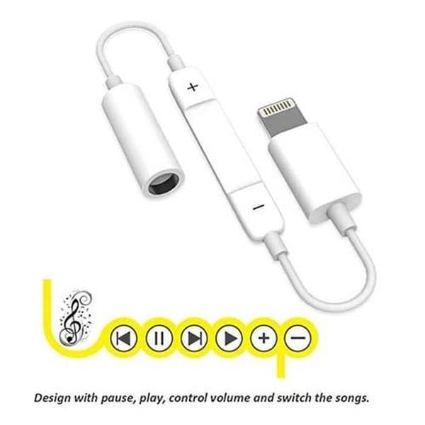 MH020 Lightning To aux 3.5mm audio Headphone Jack Adapter for iphone