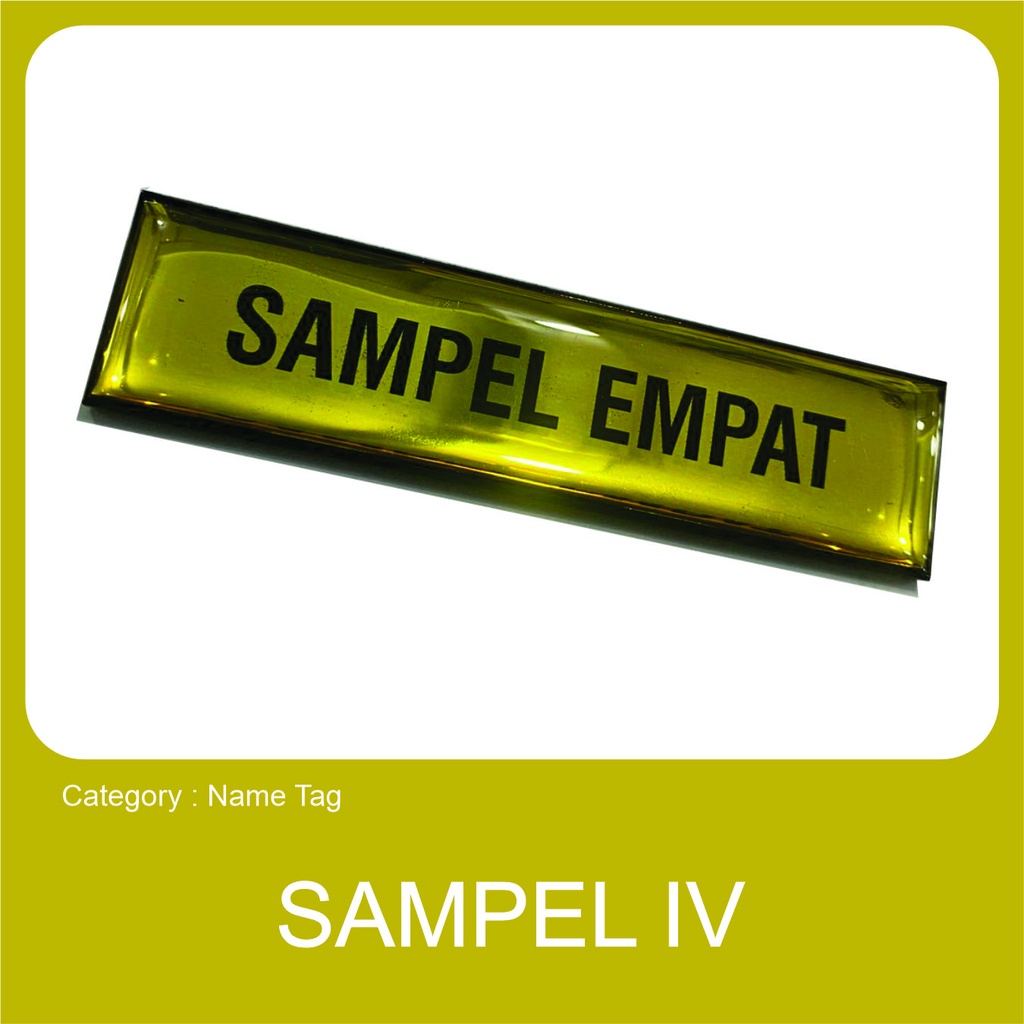 

Name Tag Akrilik Keren Cetak Custom, Cocok untuk Seragam Sampel Empat (HITAM-EMAS-POLOS)