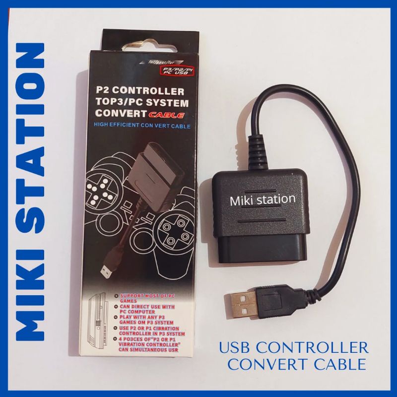 Converter stik ps2 ke ps3 /konverter stik single ps3/usb stik ps2 to pc
