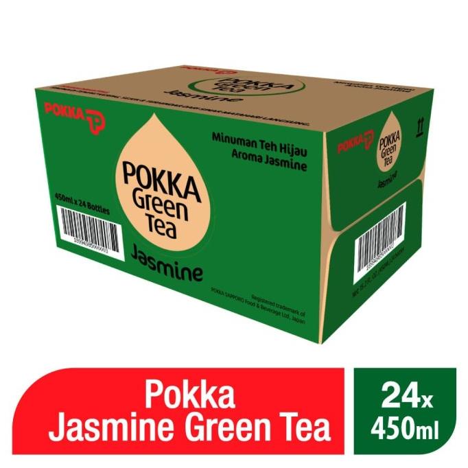 

[ COD ] Pokka Jasmine Green Tea 450 ML ( 1 Ctn - 24 Pcs ) TERLENGKAP Kode 964