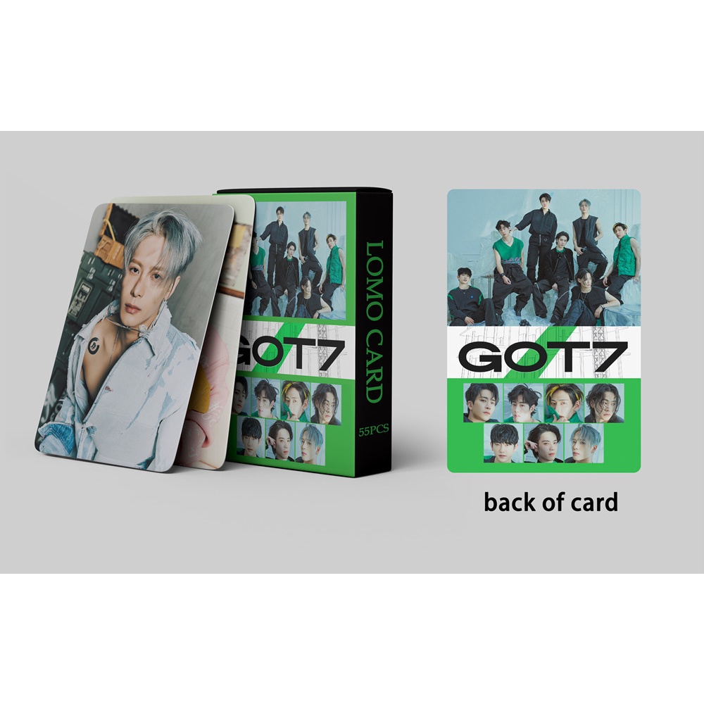 55pcs / set Kartu Foto GOT 7 2022 Album NANANA LOMO (GOT7) BAMBAM JB JinYoung Jackson