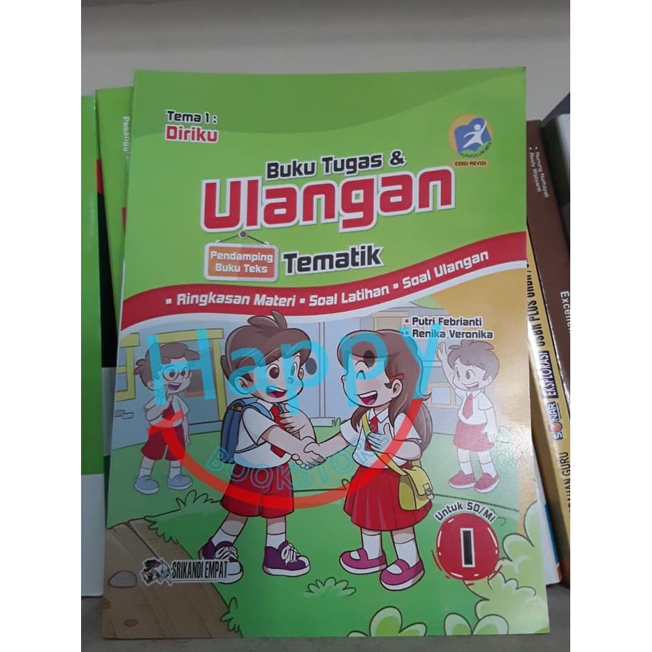 BUKU TUGAS & ULANGAN TEMATIK SD KELAS 1 TEMA 1 DIRIKU