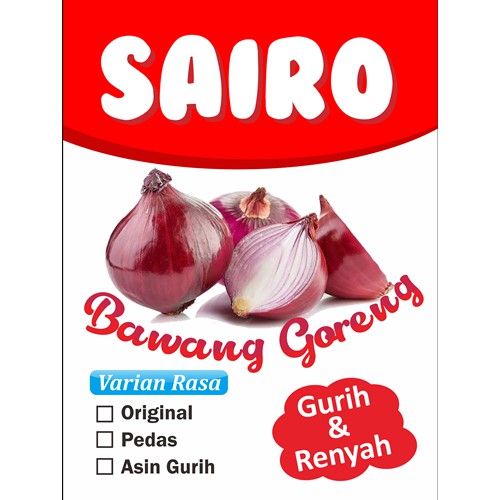 

Bawang goreng Sairo