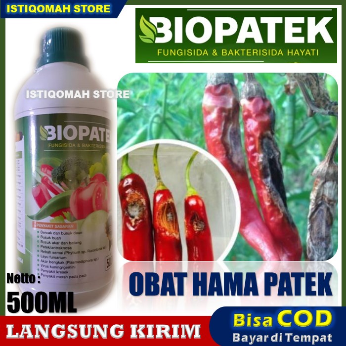 [BAYAR DI RUMAH] BIOPATEK 500ml Fungisida & Bakterisida Hayati Obat Semprot Hama Paket Pada Tanaman 