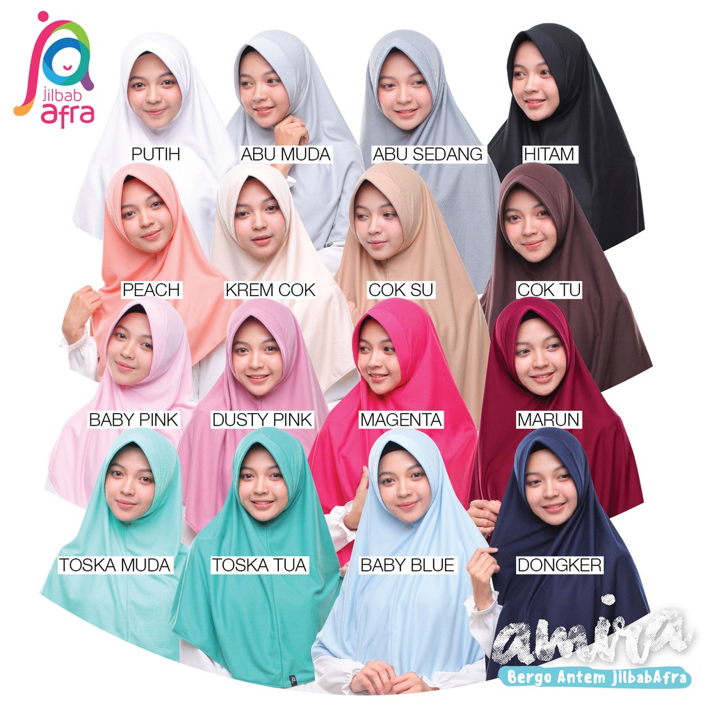 Amira XL- Bergo Antem Jilbab Afra