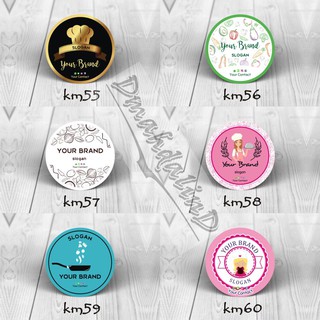 Cetak Stiker A3 Logo Label Kemasan Makanan Minuman Kue Jus Pudot