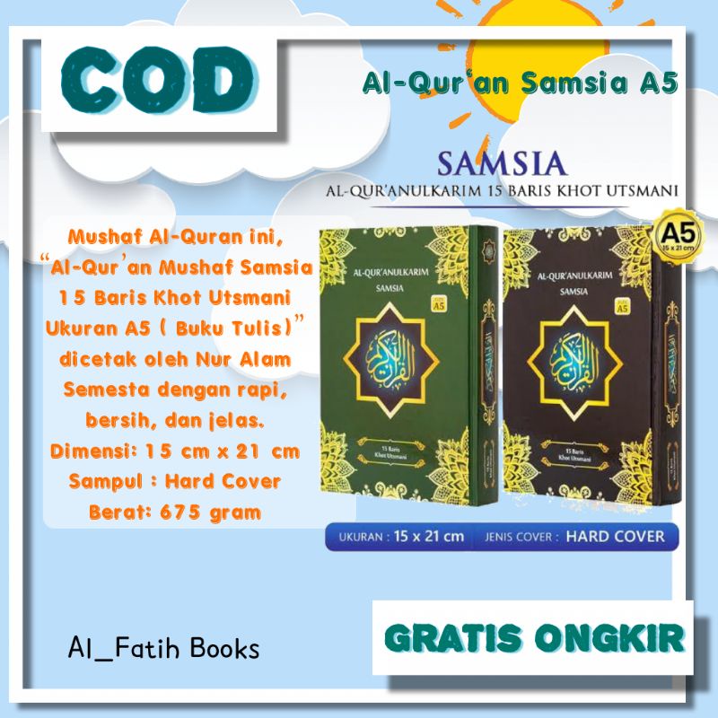 

Al Quran Samsia A5 (Tanggung) Tanpa Terjemah