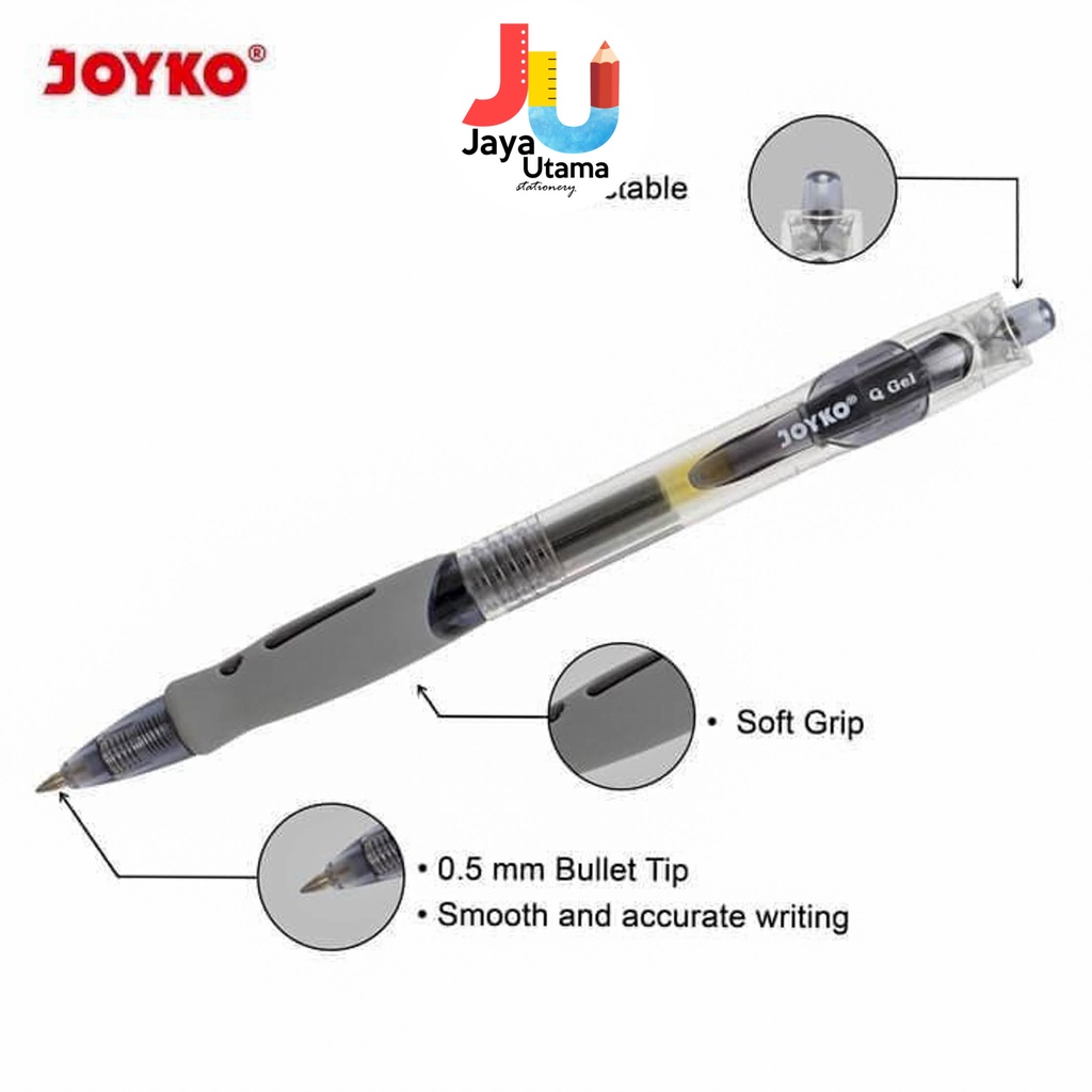 

Joyko Bolpen Ball Pen Pulpen Pena Q-Gel Gp-265 (1 LUSIN)