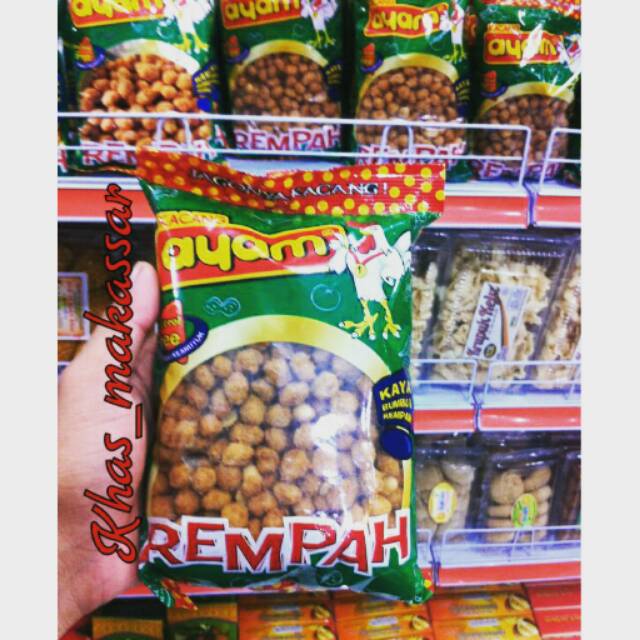 

Kacang ayam rempah 450 gr.khas makassar