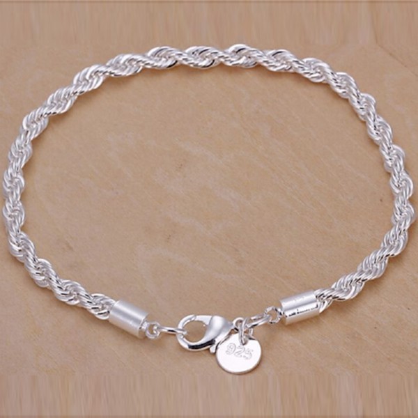 Aksesoris Fashion Pria/Wanita: Gelang Sterling Silver 925 dengan Model Lilit