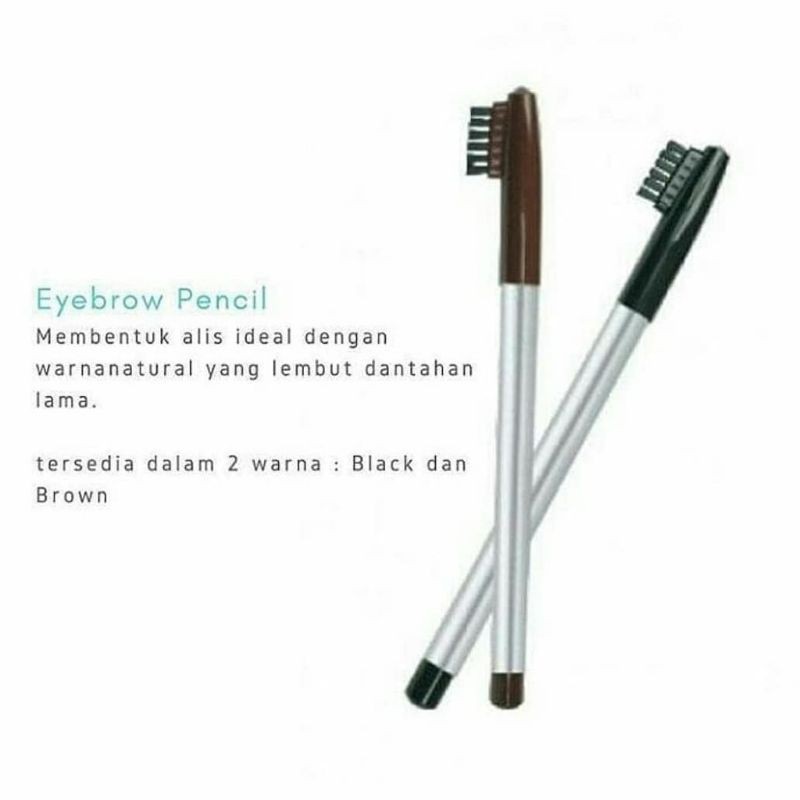 Wardah Eyebrow Pencil Alis | Pencil Alis Wardah Coklat Hitam