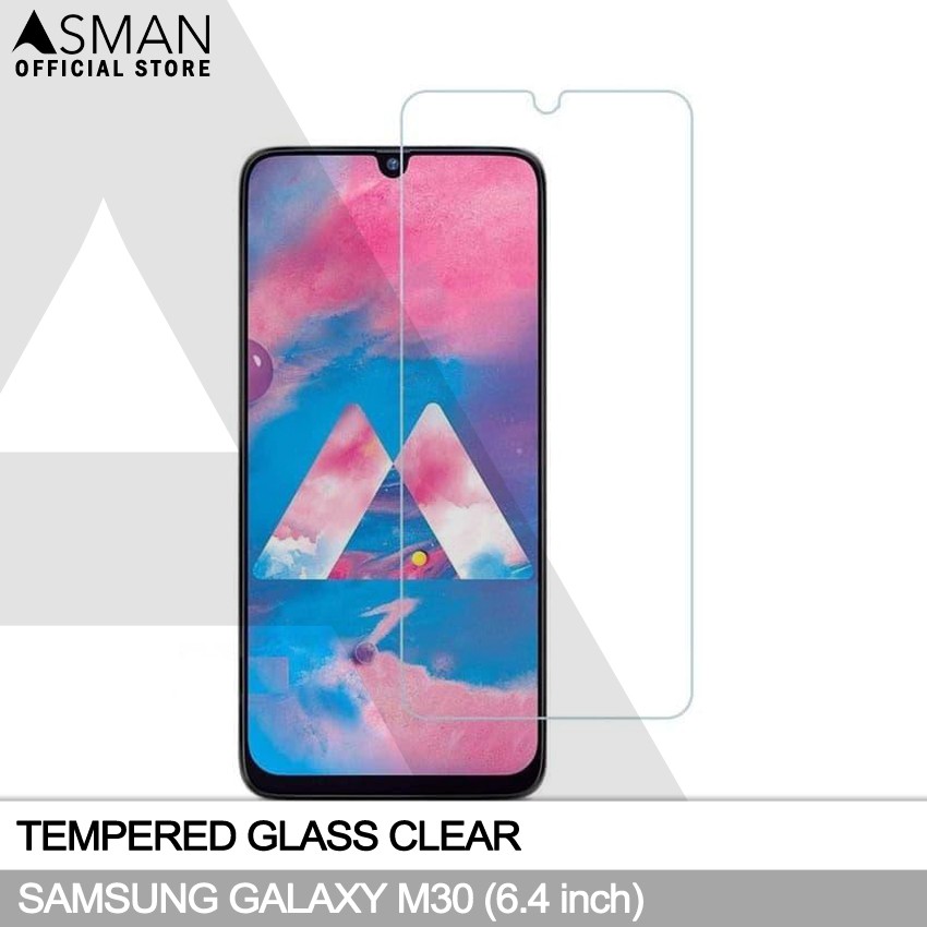 Tempered Glass Samsung Galaxy M30 (6.4&quot;) | Anti Gores Pelindung Layar Kaca - Bening