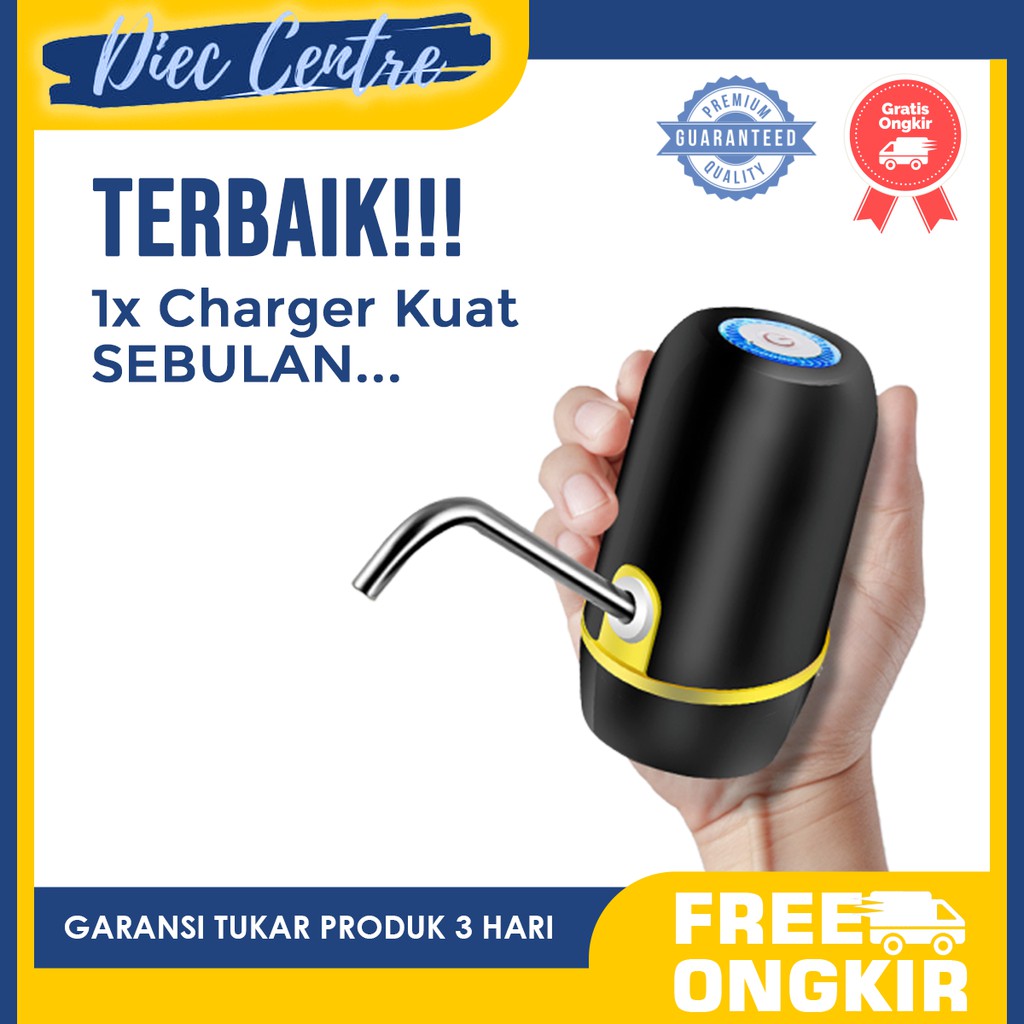 Dispenser Pompa Air Galon Minum Elektrik Keran Galon Air Baterai Rechargeable