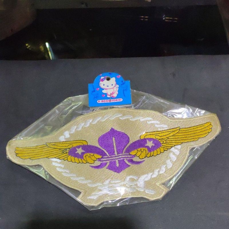 Patch bordir besar  pembina, Pramuka,pelatih,KML, WOSM , WING,siaga, Andalan cabang
