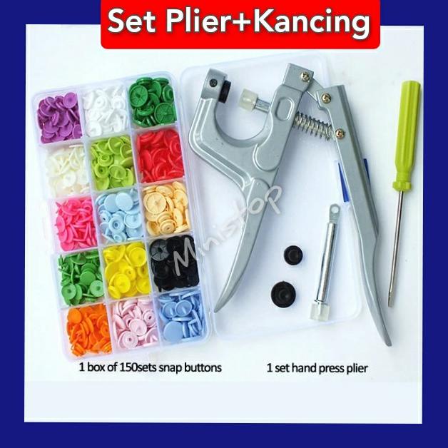 [[COD]] alat pasang kancing jepret cetet snap plier button plier set OBRAL Kode 908