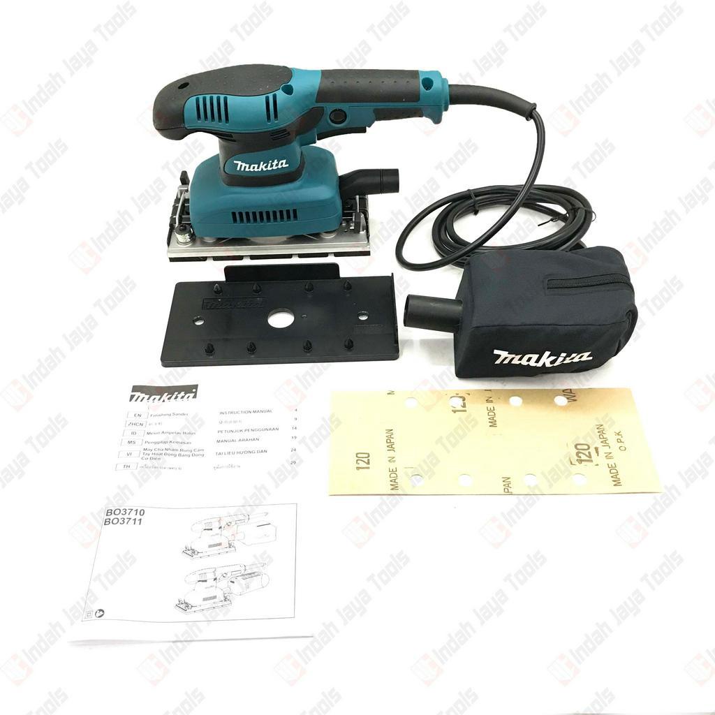 MAKITA BO3710 Mesin Amplas Panjang Orbital Sander Kotak Sheet BO 3710