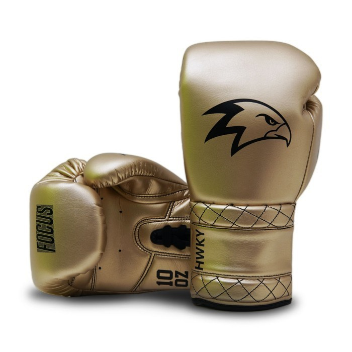 Hawkeye Laced Boxing Glove - Focus Solid Gold - Sarung Tinju Tali