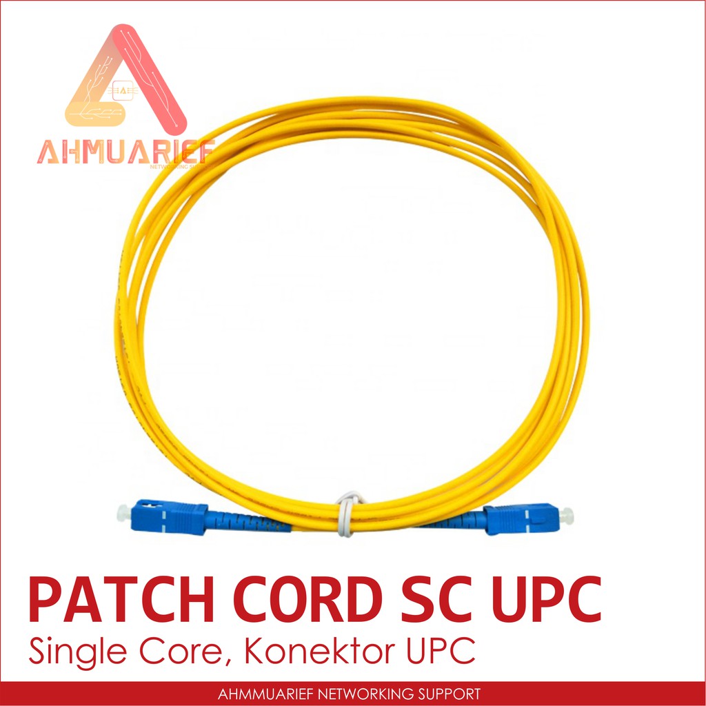 Patch Cord SC UPC Kabel Fiber Optik Single Core Mode Bukan Pigtail Splitter