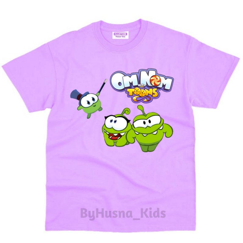OM NOM TOONS BAJU KAOS ANAK OMNOM OM NOM  BAHAN PREMIUM