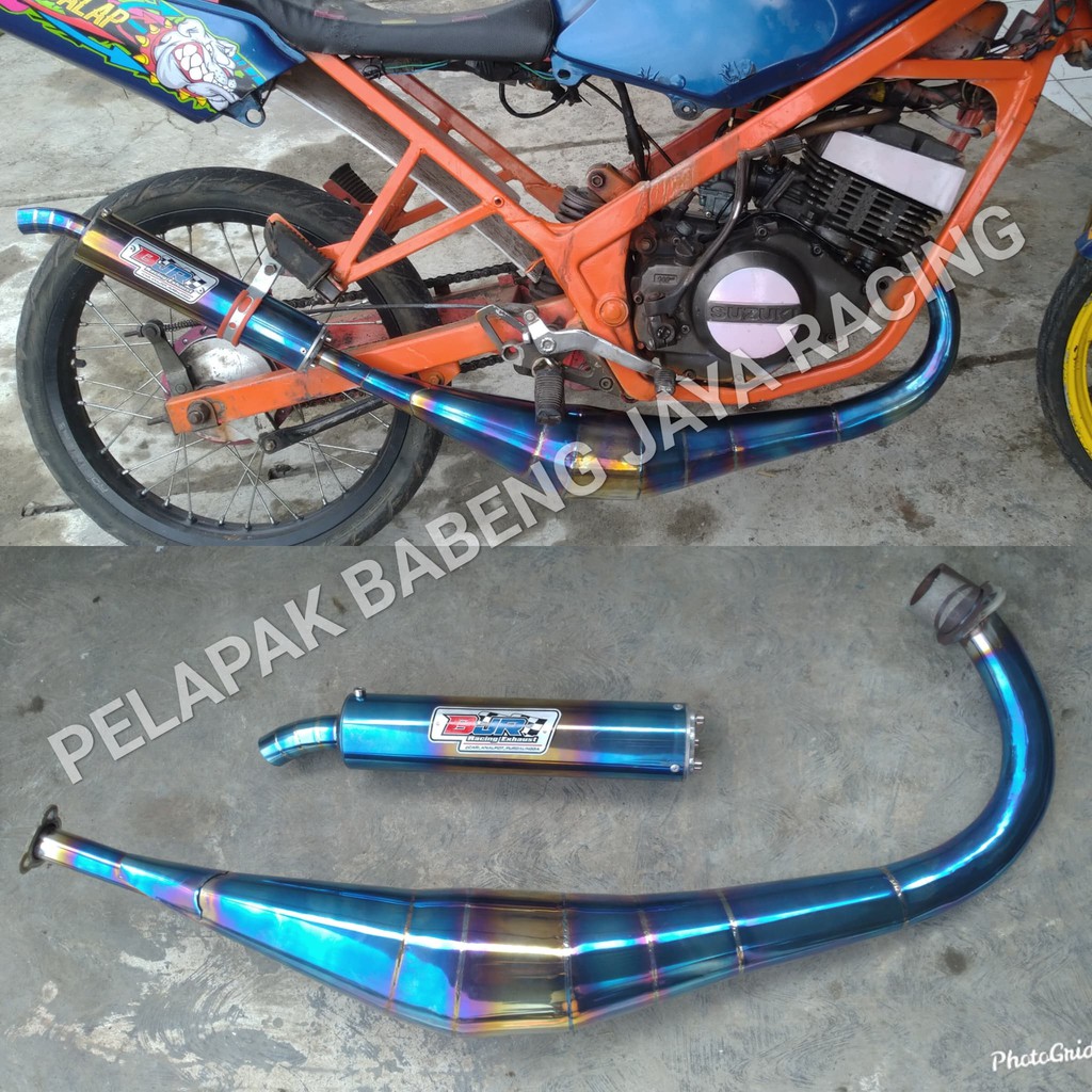 Knalpot suzuki suzuki rg150 rgr 150 TXR 150 RGV 150 sprinter jumbo stainless full pelangi bluemoon