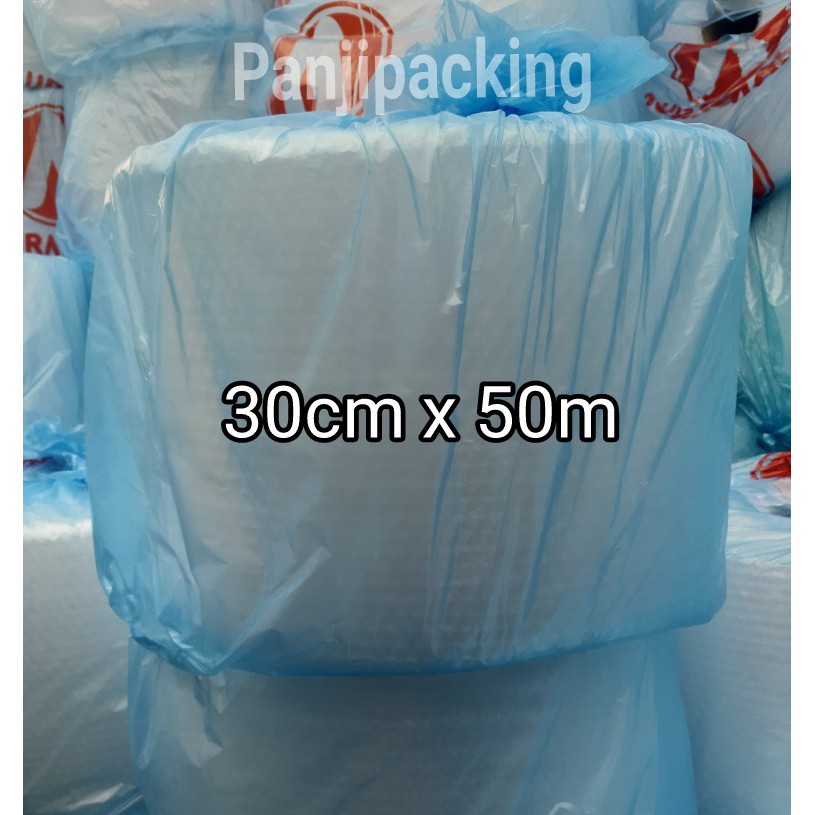 

SLM7 Bubble wrap 30cm x 50m Bening putih bubblewrap Bandung plastik roll buble