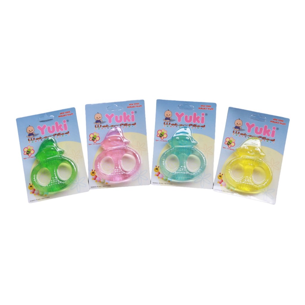 YUKI Gigitan Bayi / Water Filled Teether / Mainan Gigitan Bayi - Berbagai Bentuk ( BPA Free )