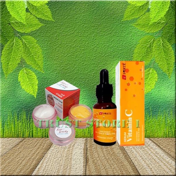 Paket Cream Susun Fair and Lovely Day and Night Cream+Serum Vitamin C