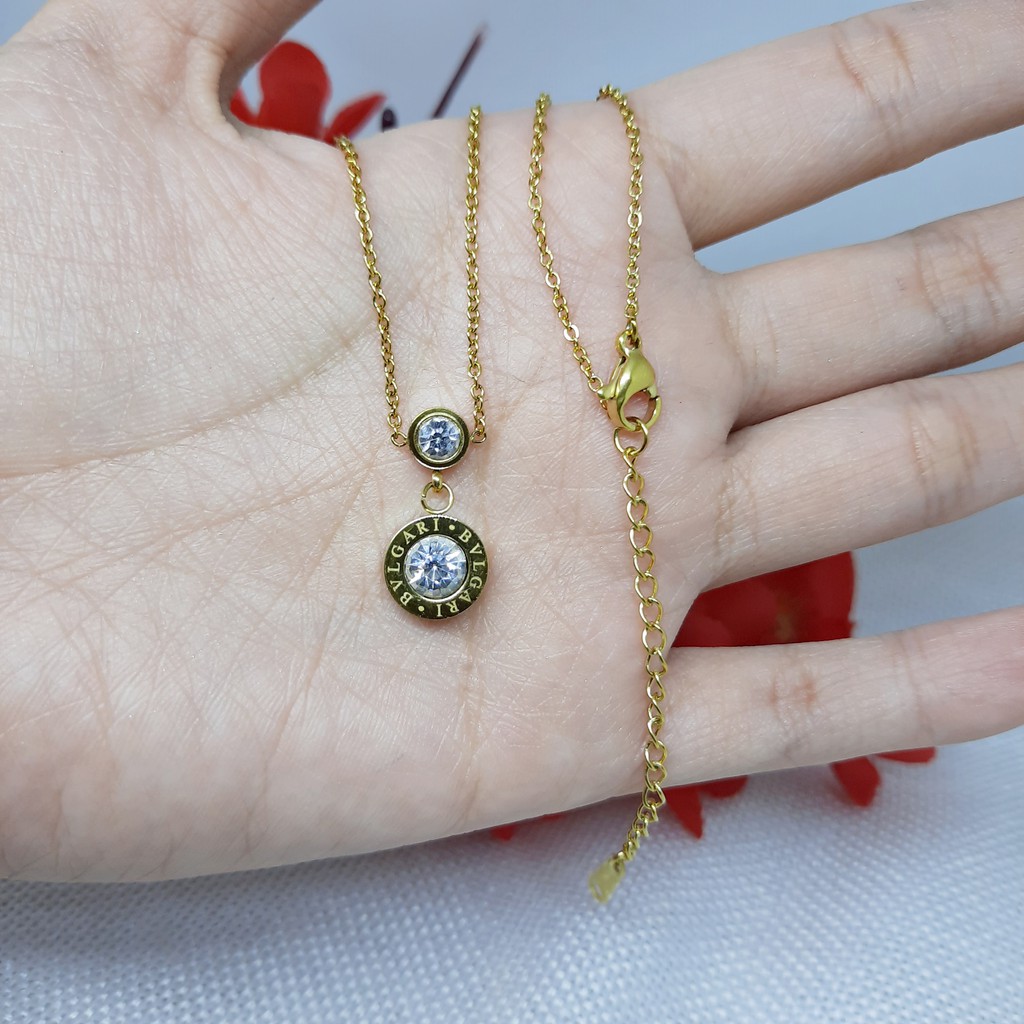 Kalung Titanium Korea Style Anti Karat Gold - BN330