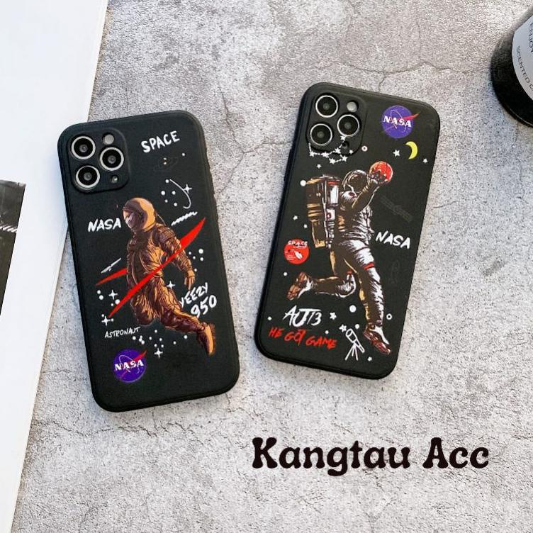 [WGW.25Au22х] SOFT CASE ASTRONOT NASA TPU BLACK CASING FOR OPPO A5S F9 A7 AA12 2020 A5 2020 A9 2020 