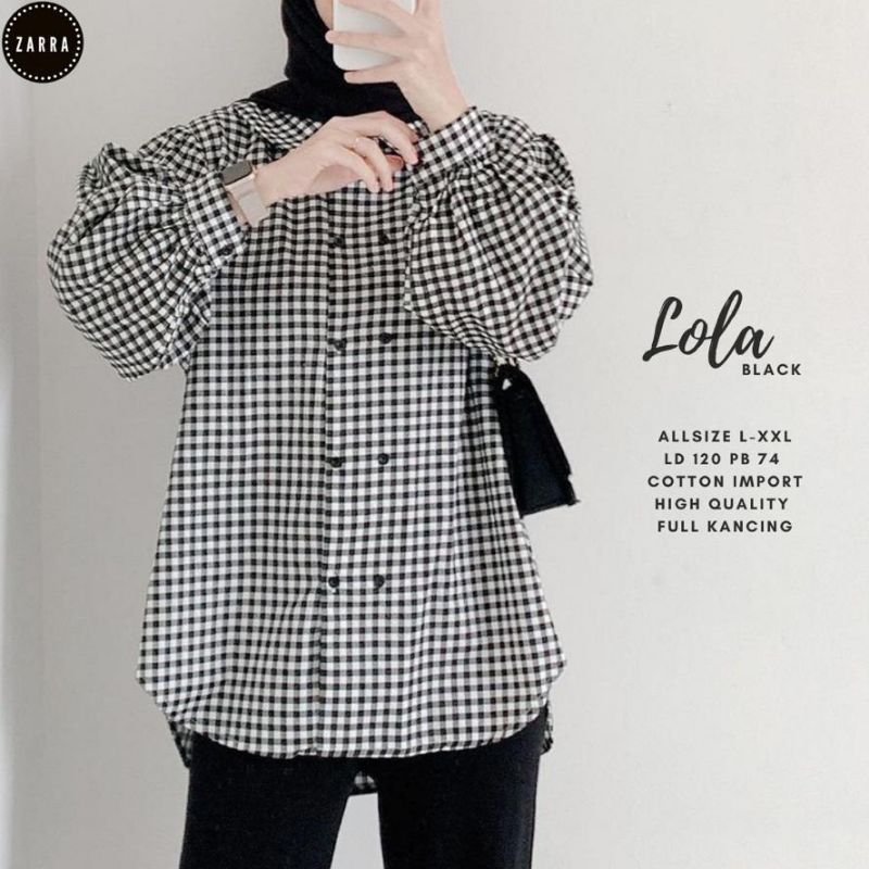 LOLA BLOUSE ORIGINAL PRODUK ATASAN UNTUK KERJA CASUAL