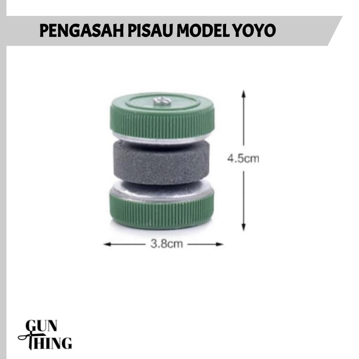 Pengasah Pisau - Gunting Model Roda Putar Bulat Asah Pisau Tajam Yoyo