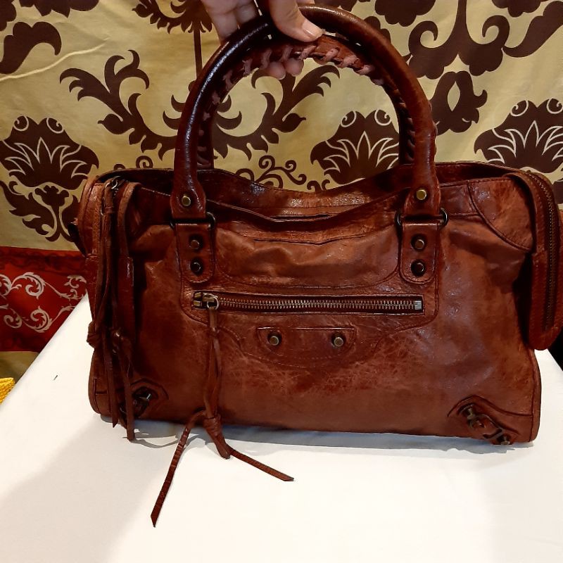 ala BALENCIAGA No brand Zipper Lempo Maroon PL