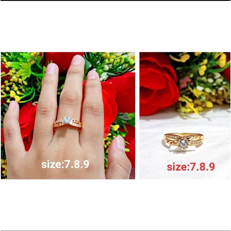 Cincin Dewasa TITANIUM Gold  Anti Karat | COD