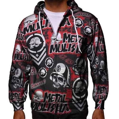 JAKET Hoodie Metal Mulisha Skull MX Hoodie RITSLETING FULLPRINT Zipper Hoodie Bahan Polyester Jersey