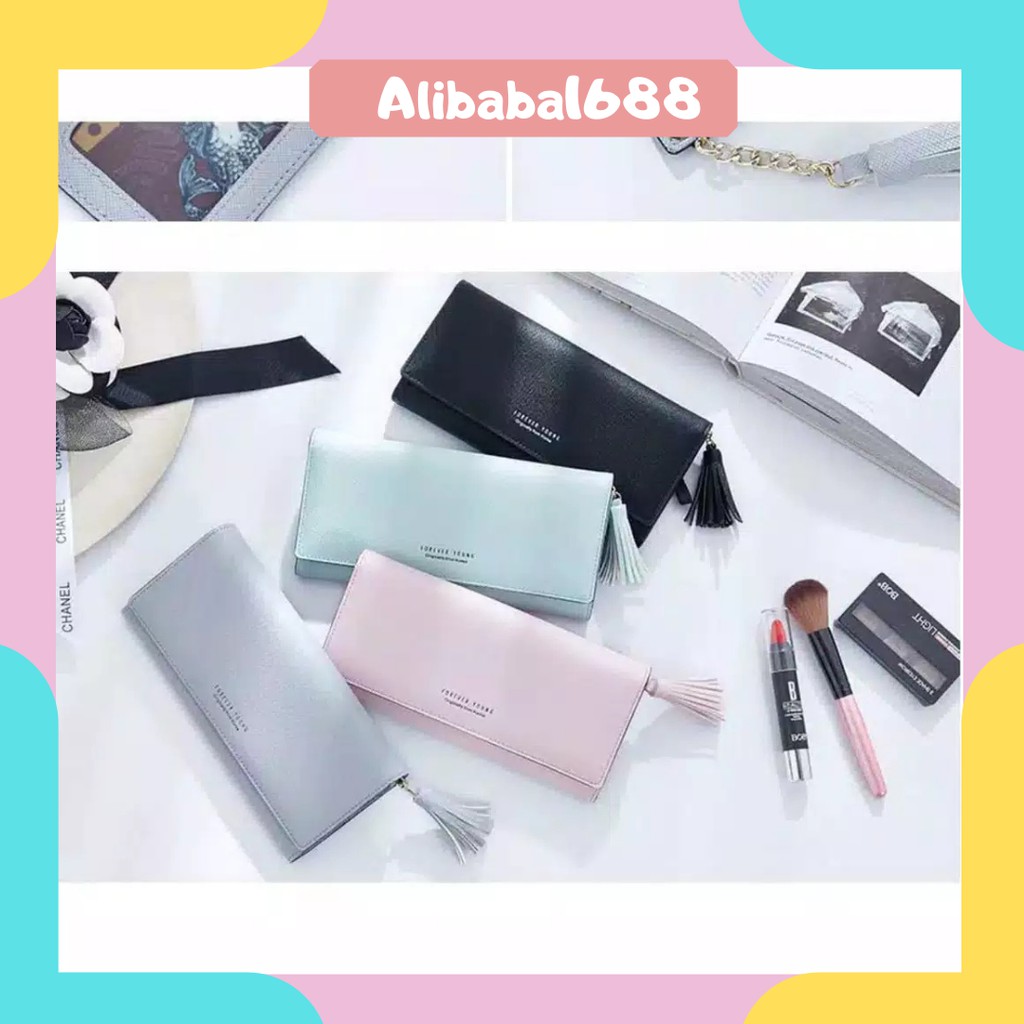 *ALIBABA1688*COD Dompet Wanita Impor 00409 Panjang Tipis