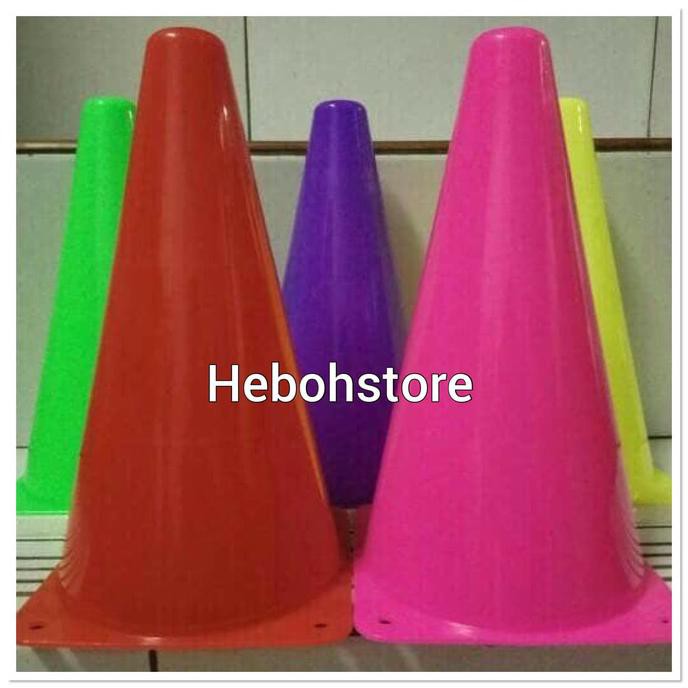 SATU SET 12 pcs (1 LUSIN)CONE/CONES KUN KERUCUT RAPAT 23 CM