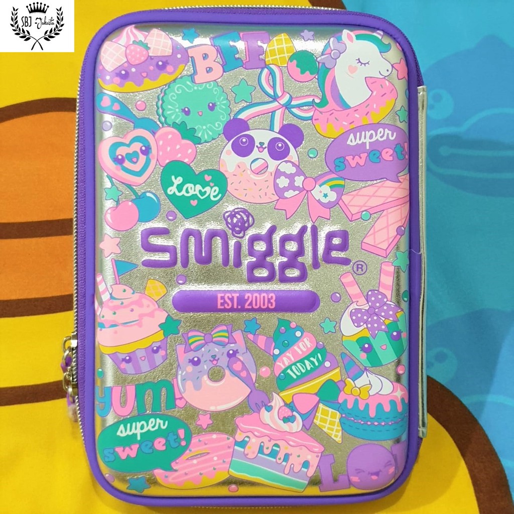Tempat pensil Smiggle Hardcase 3D EVA waterproof Panda Tempat pensil Smiggle Hardcase 3D EVA waterproof Panda