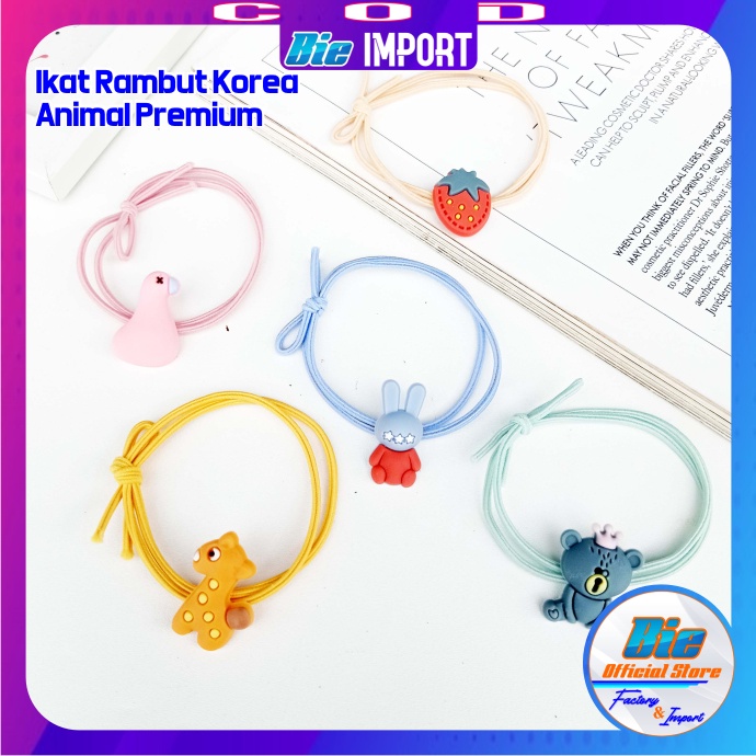 Ikat Rambut Korea Karakter Premium Korea Import