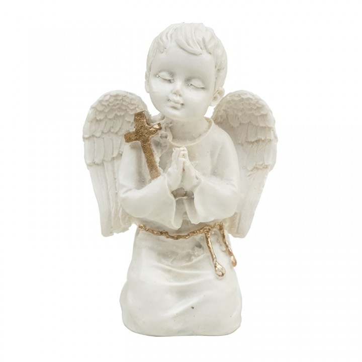 Pajangan Malaikat Salib Gold / Patung Malaikat