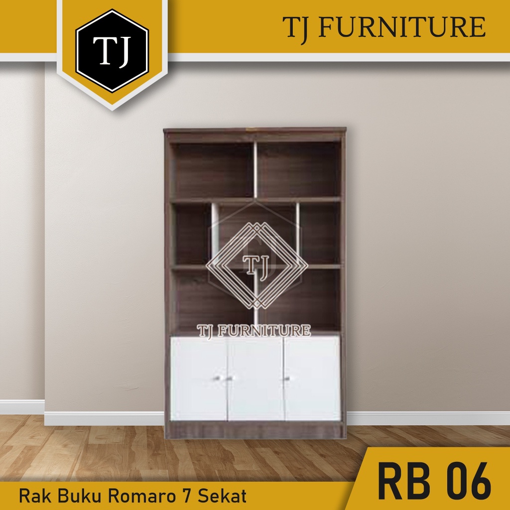 Rak Buku Lemari Buku Minimalis Romaro RB 06