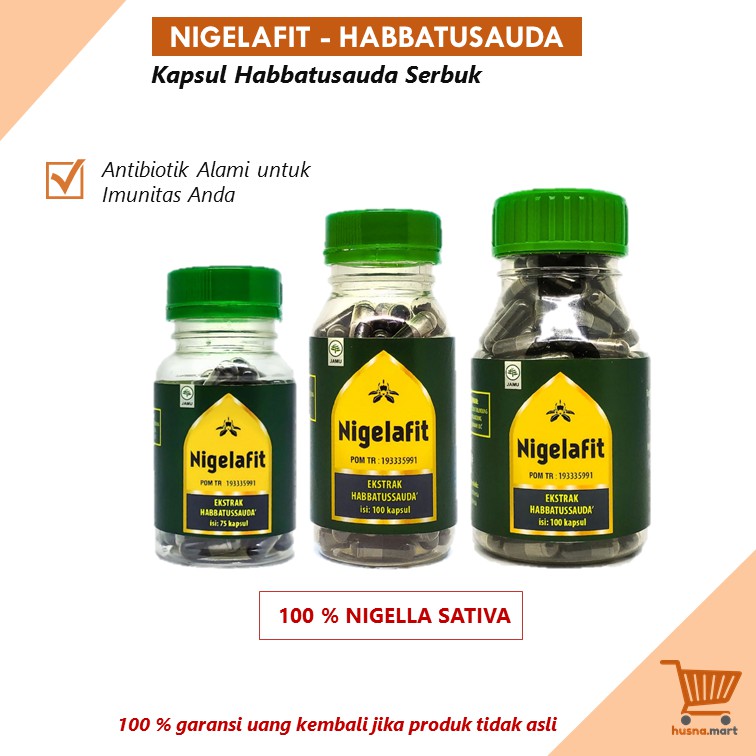 Habbatusauda Kapsul Serbuk - Nigelafit Original Ekstrak Habbats