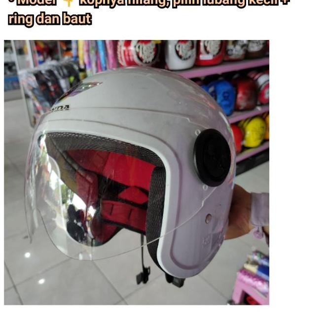 Terbaru  Kaca Helm Scoopy Lubang Kecil Free Baut Ring Visor Akrilik produck terbaik