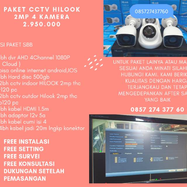 PAKET CCTV HILOOK