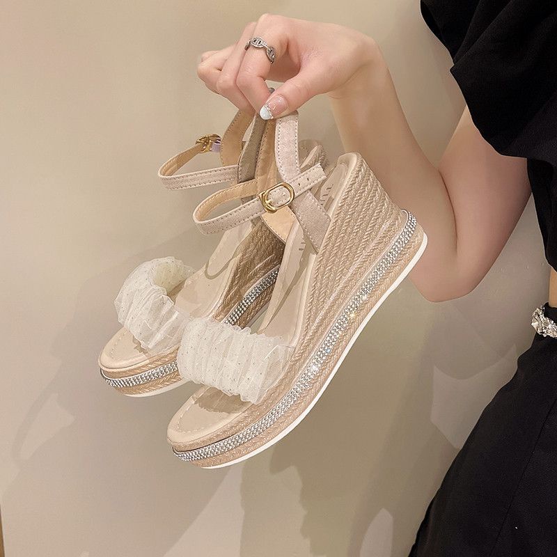 SN2971 - Sandal Hak Tali Elegan Fashion Wanita