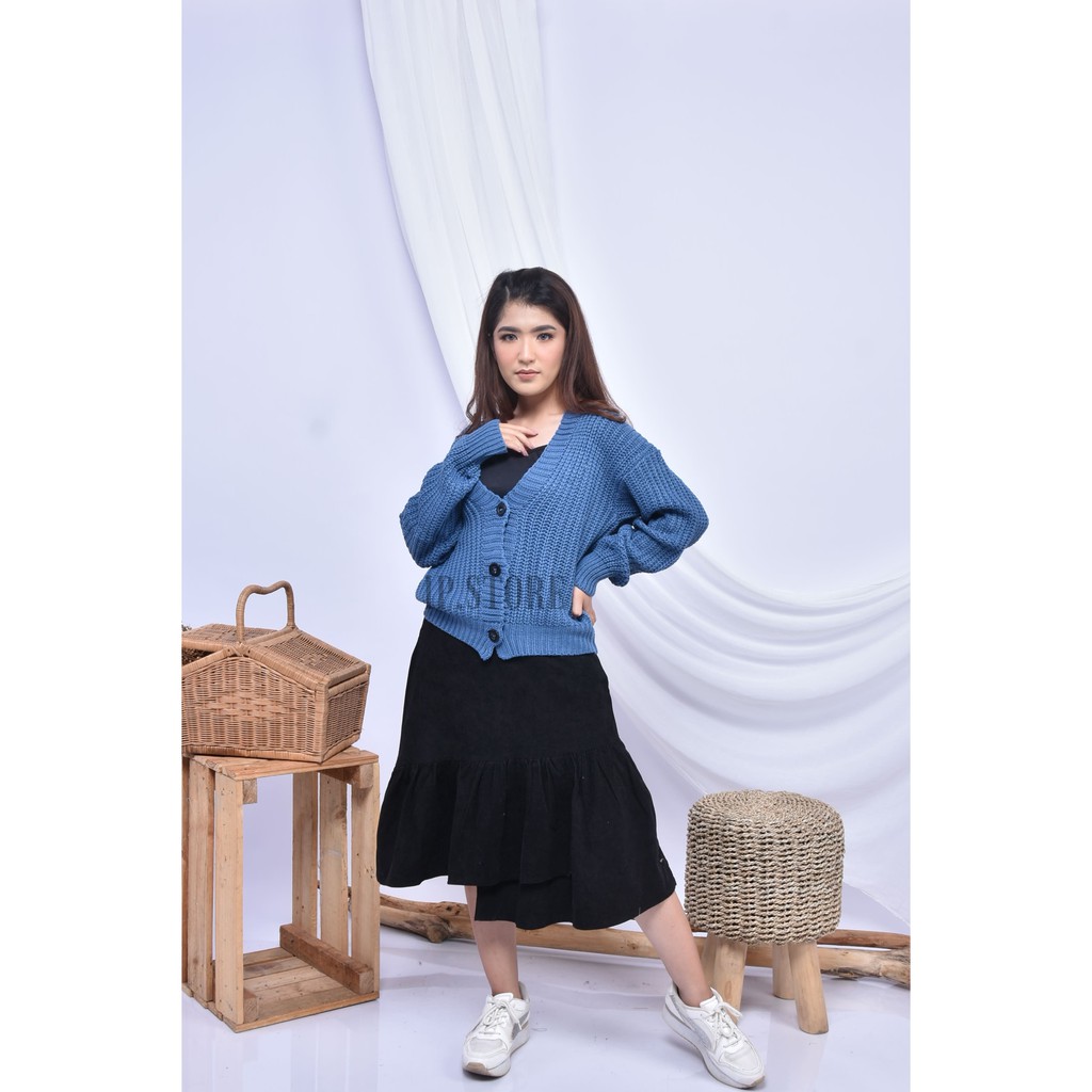 [END YEAR SALE] Shila Cardigan Rajut Premium / Knitwear Wanita Nakara Kardigan Rajut Lengan Panjang