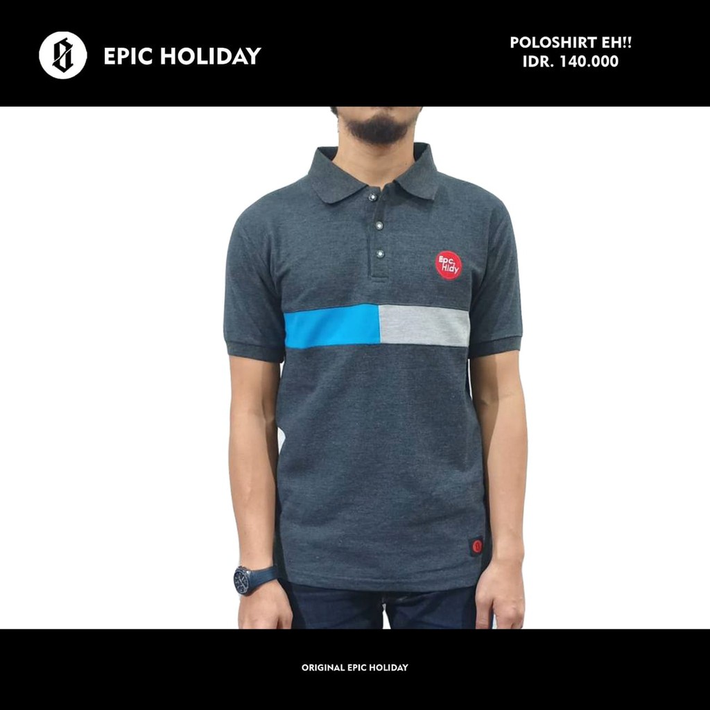 KAOS PRIA LACOSTE LENGAN PENDEK KEREN KAOS POLO KAOS KERAH KAOS DISTRO EPIC HOLIDAY ORIGINAL