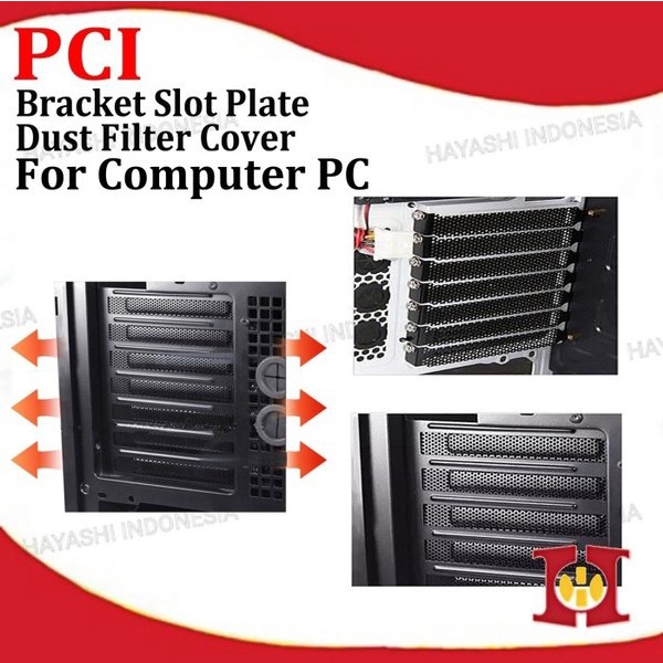 PCI Slot Cover Back Panel PCIe Casing Case Komputer Penutup Slot VGA - 5pcs