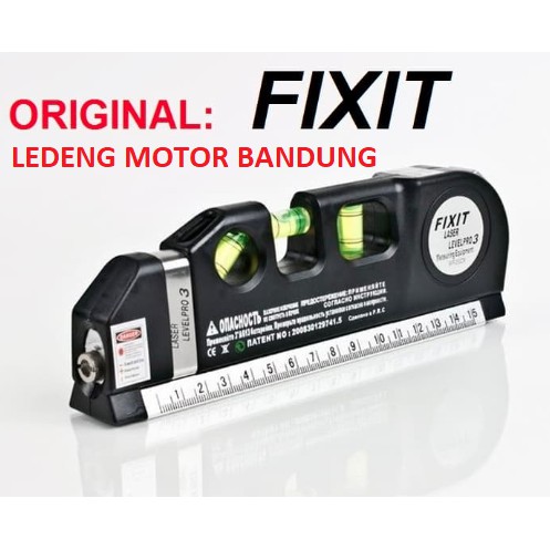 Fixit Waterpass Digital Laser Meteran Meter Measure Tape Level Pro 3